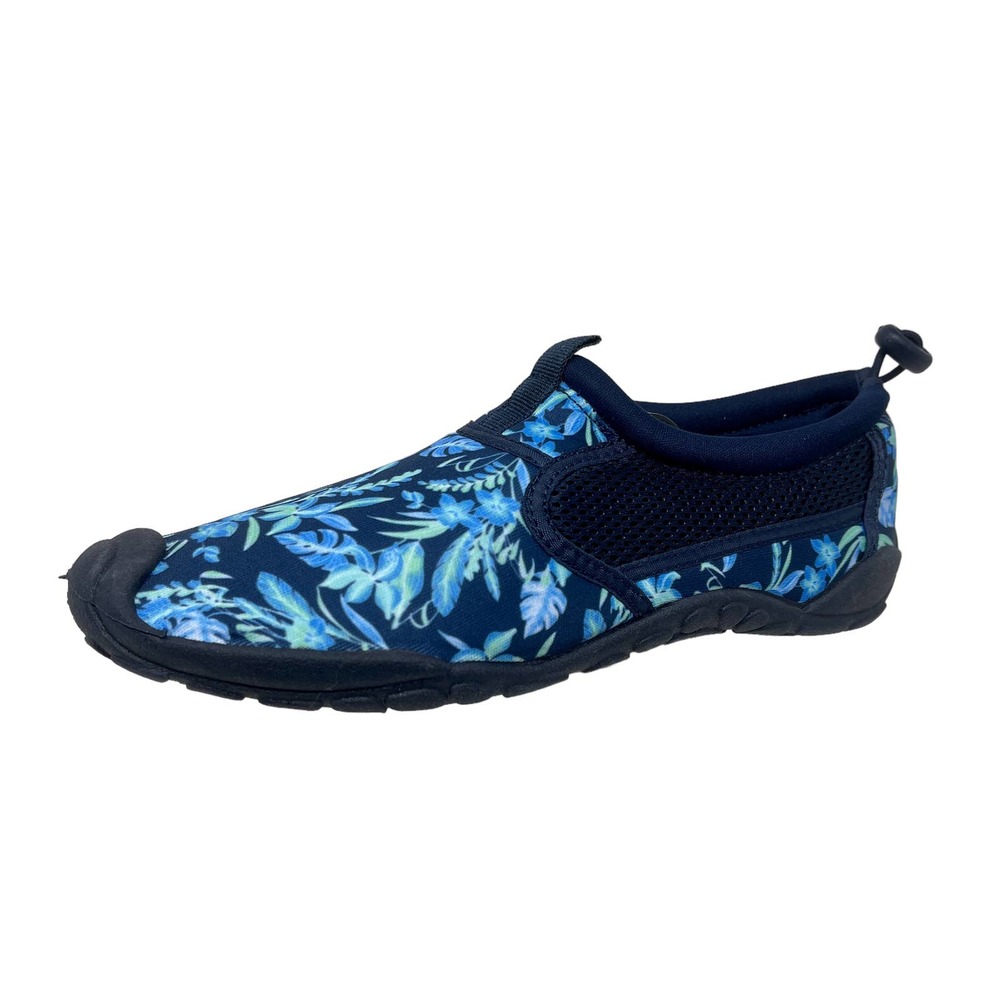 Lands End Water Shoes Women's Sz 7 Navy Floral 2400:J.7.1 - Picture 2 of 12